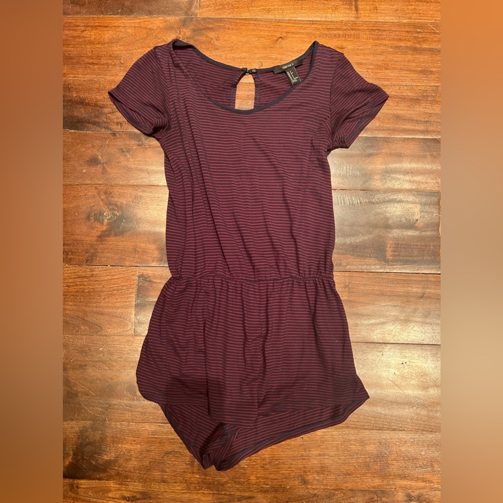 Forever 21 super soft striped romper